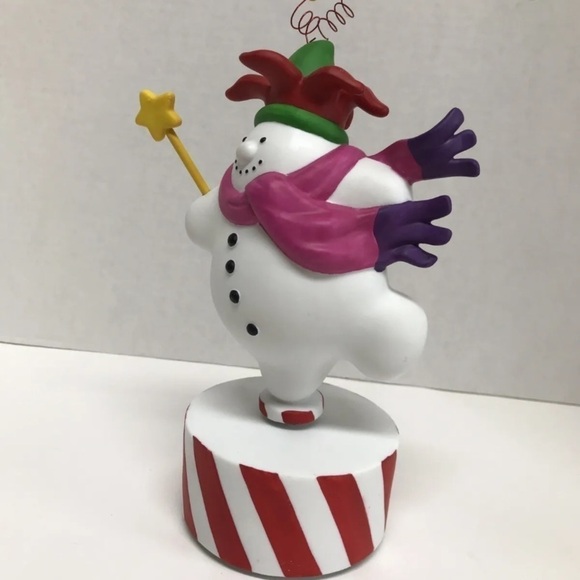 Department 56 Whimsical Snowman Music Box Ceramic Plays Frosty the Snowman T5 - Picture 4 of 8